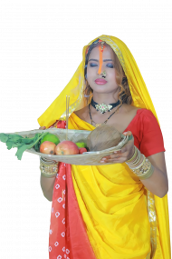 Chhath puja girl png for editing