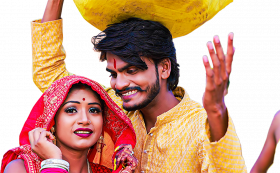 Chhath puja girl transparent background