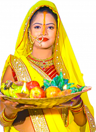 Chhath puja girl transparent png