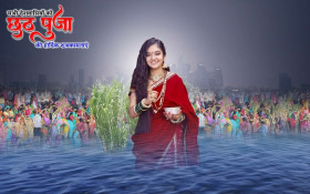 Chhath puja girls editing background