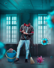 Chorona foghter editing background