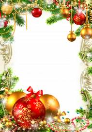 Christmas frame transparent png images