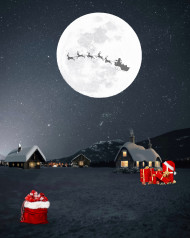 Christmas moon editing backgrunds