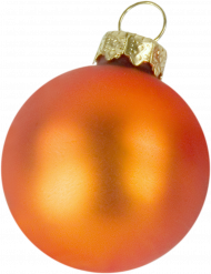Christmas orange ball transparent png