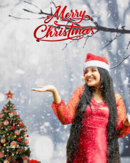 Christmas Photo Editing Hd Background Girl 2023