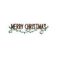Christmas text png free download