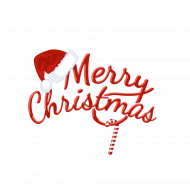 Christmas Text  Transparent Background