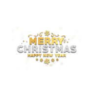 Christmas text transparent png