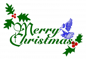 Christmas text transparent png hd