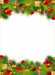 Christmas transparent frame png images