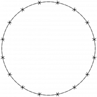 Circle barb wire png images,Barbed wire png images