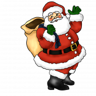 Clipart cartton santa claus png