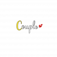 Couple Text PNG Transparent Images Free