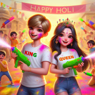 Create Happy Holi 3D AI Photos with Bing Image Creator