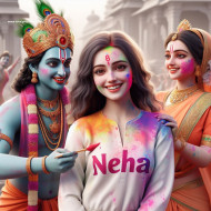 Create Happy Holi Radhe Krishna Ai Photo With Bing Image