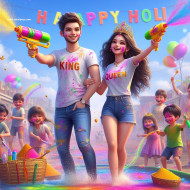 Create Viral Holi AI Name Images with Bing download