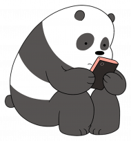 Cute baby panda png