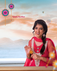 Cute girl Raksha bandhan editing background