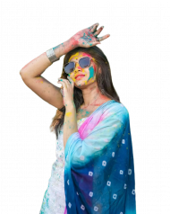Cute holi girls editing png free