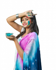 Cute holi girls editing png free