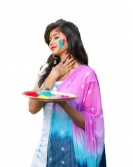 Cute holi girls editing png free