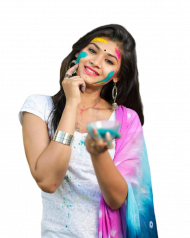 Cute holi girls editing png free