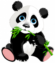 Cute toon panda hd png