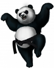 dancing panda transprent png