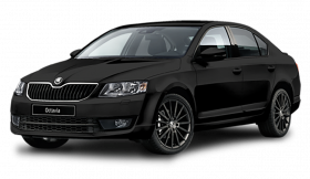 Dark black skoda car png