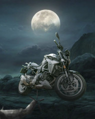 Dark moon bike hd editing background