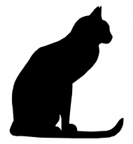 Dark  Transparent Background Cat Png, Png Download