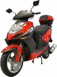 Delevry boy Scooter With Transparent Background