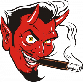 Demon face png, demon transparent background