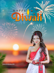 Diwali Firework Editing Background With Girl Download