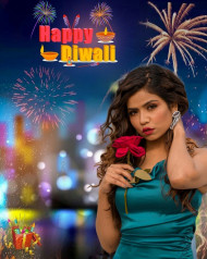Diwali girl background for editing