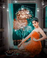 Diwali online editing background