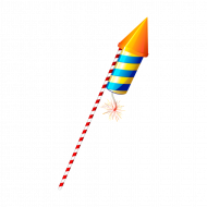 Diwali rocket transparent background
