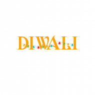 Diwali text transparent background