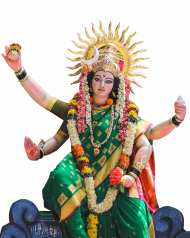 Durga Mata PNG Transparent Bcakground