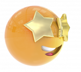 Emoji Face stars  Clipart Smile