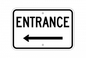 Entrance text png transparent background