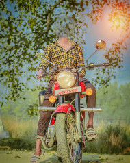 Face Cut Bullet Bike Background rdx edit