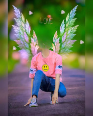 face cut wings background for editing