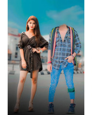 Face cut with girl cb background hd