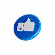 Facebook like 3d png transparent images