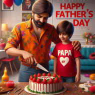 Father's Day 3D AI Photo Editing ॥ Happy Fathers Day 3D AI Photo Editing Image