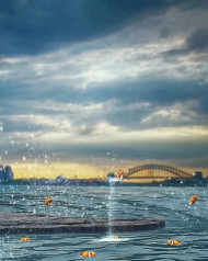 Fishing editing background