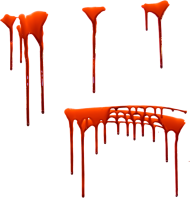 Flowing blood transparent PNG
