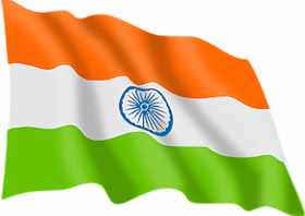 Flying Indian flag png