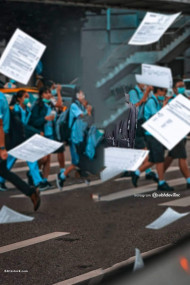 Flying paper vb background